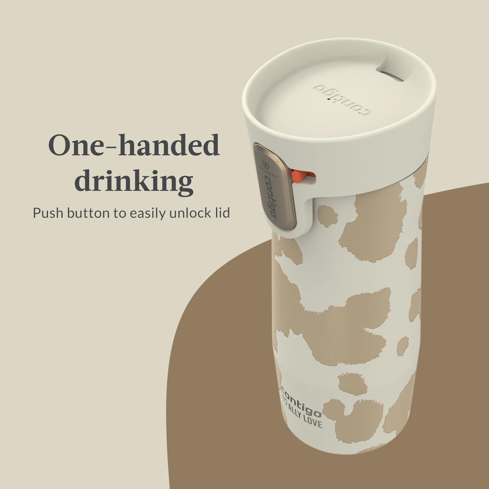 Contigo® x Ally Love West Loop 3.0 Stainless Steel Travel Mug with AUTOSEAL® Easy-Clean Lid, 16oz - Oatmilk