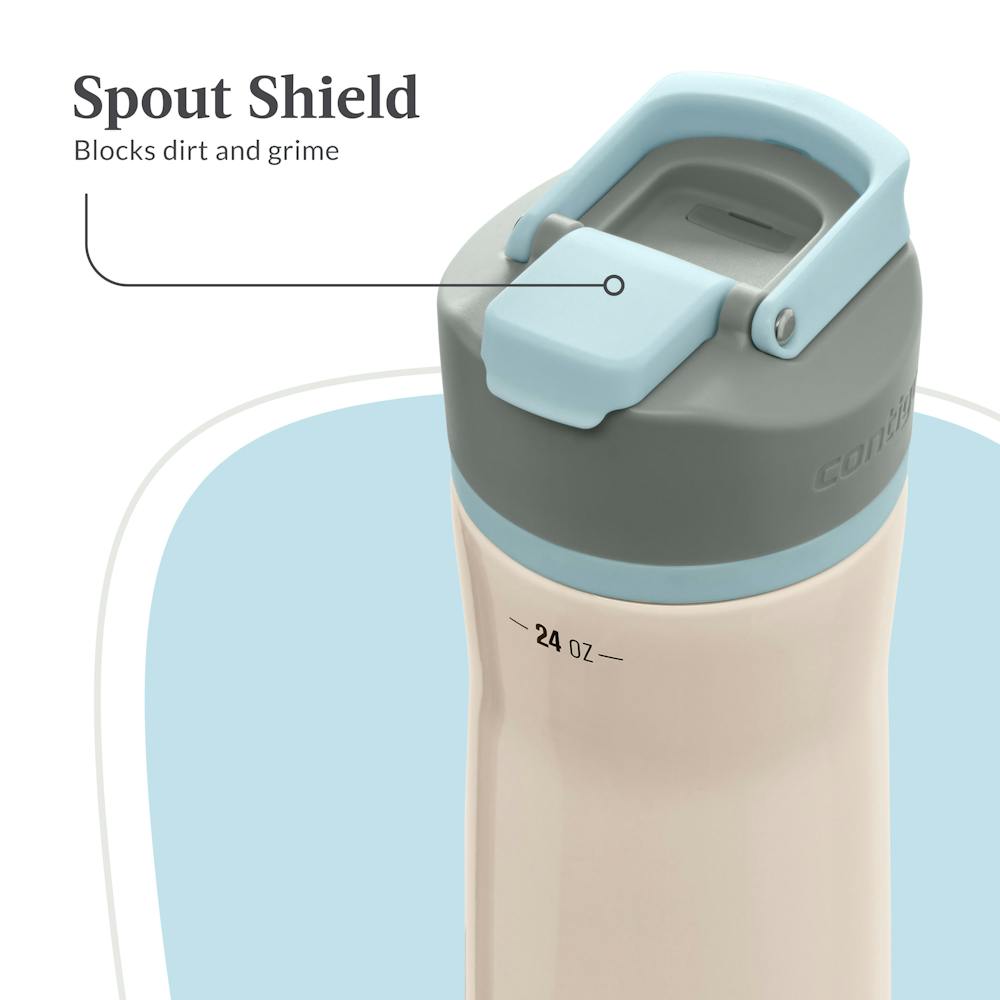 Contigo® Clybourn Chill Freeflow Filtration Stainless Steel Water Bottle with AUTOSEAL® Lid, 24oz - Salt