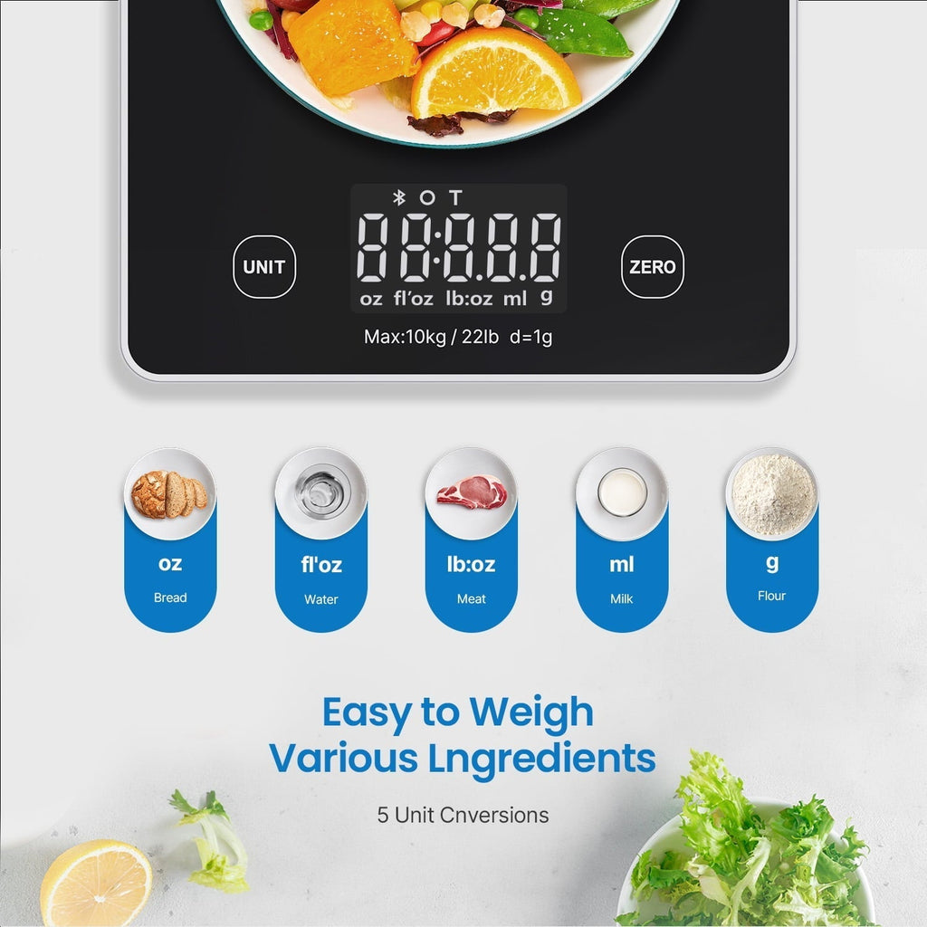 Food Scale, Digital Kitchen Scale with Nutritional Calculator, Gram Scale for Weight Loss, Baking and Co...