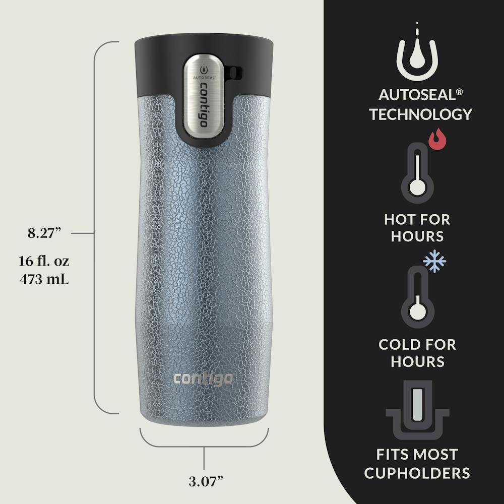 Contigo® West Loop 3.0 Stainless Steel Travel Mug with AUTOSEAL® Lid, 16oz - Crystal Lakeside