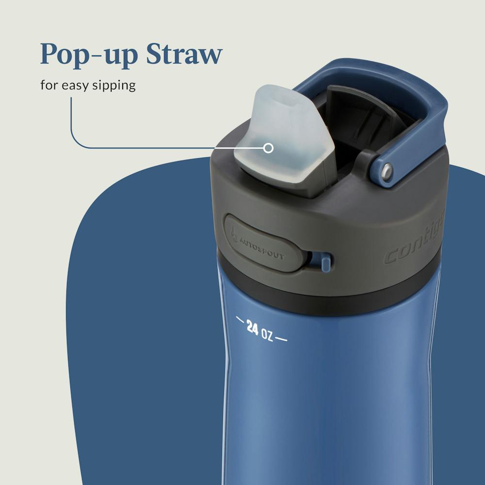Contigo® Ashland Chill 2.0 Stainless Steel Water Bottle with AUTOSPOUT® Lid, 24oz - Blue Corn