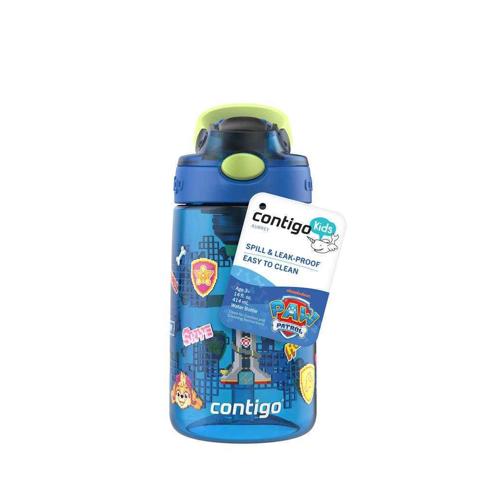 Contigo® Kids Water Bottle with Redesigned AUTOSPOUT® Straw, 14 oz - Dark Blue Aubrey