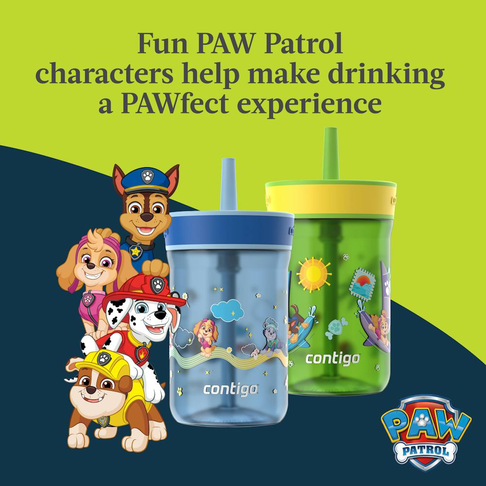 Contigo® Kids Leighton Spill-Proof Tumbler with Straw, 14 oz, 2pk - Cool Lime & Glacier