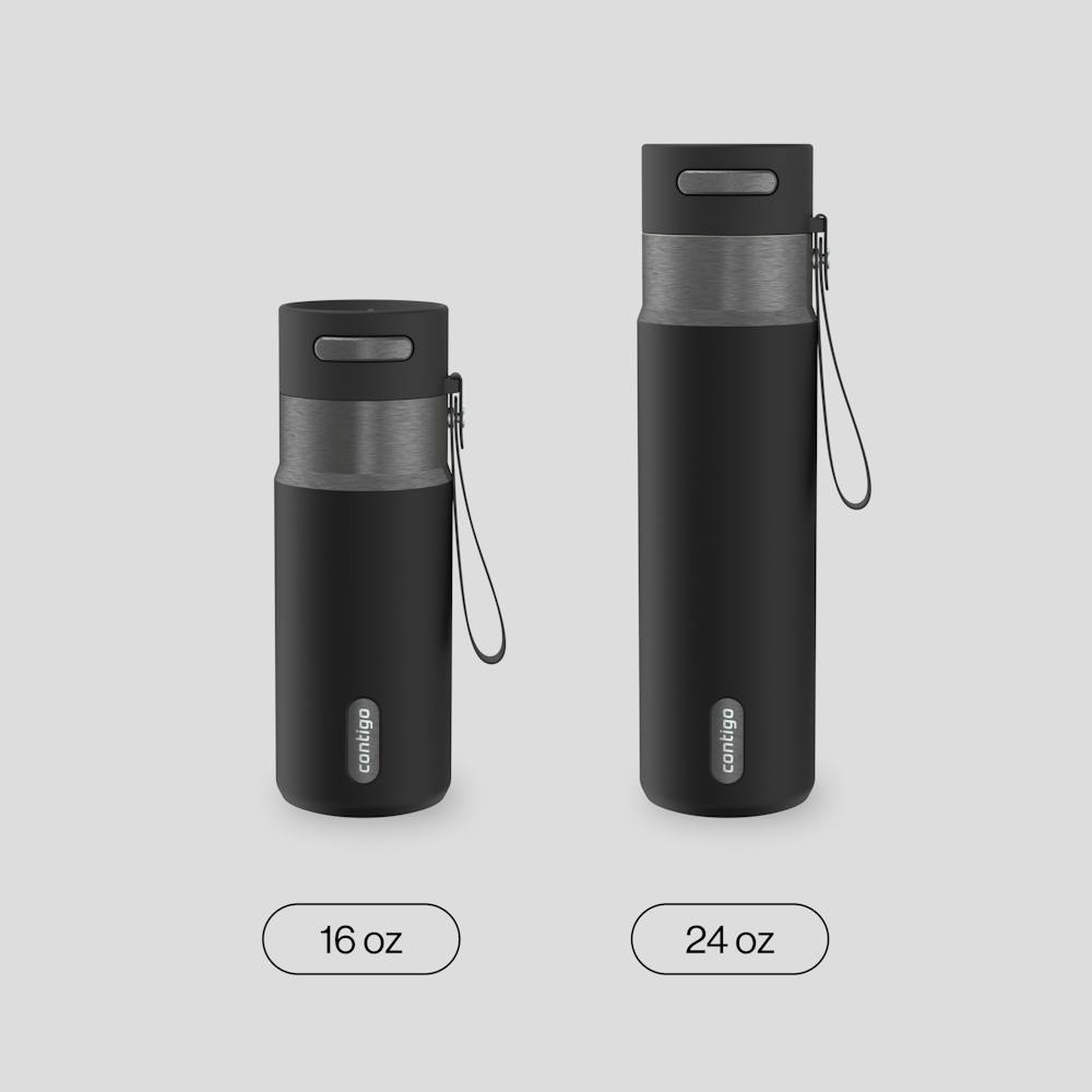 24 oz AutoSeal® Bottle - Licorice Gunmetal