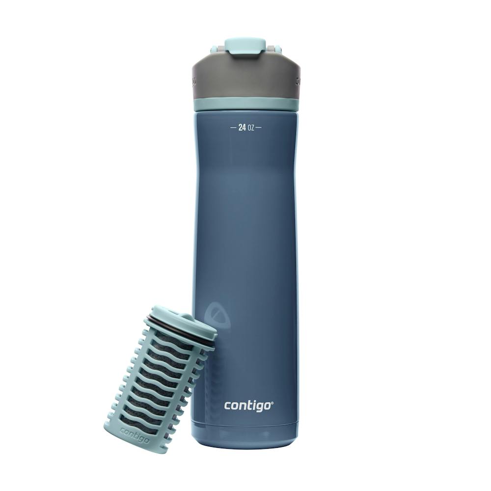 Contigo® Clybourn Chill Freeflow Filtration Stainless Steel Water Bottle with AUTOSEAL® Lid, 24oz - Dark Ice