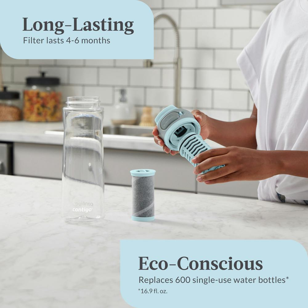 Contigo® Clybourn Freeflow Filtration Tritan Water Bottle with AUTOSEAL® LID, 24oz - Salt