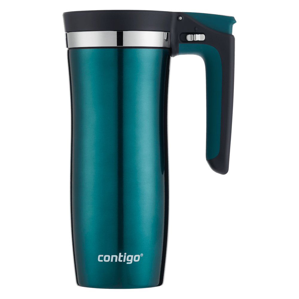 Contigo® Handled Stainless Steel Travel Mug with Easy-Clean AUTOSEAL® Lid, 16oz - Spiced Wine