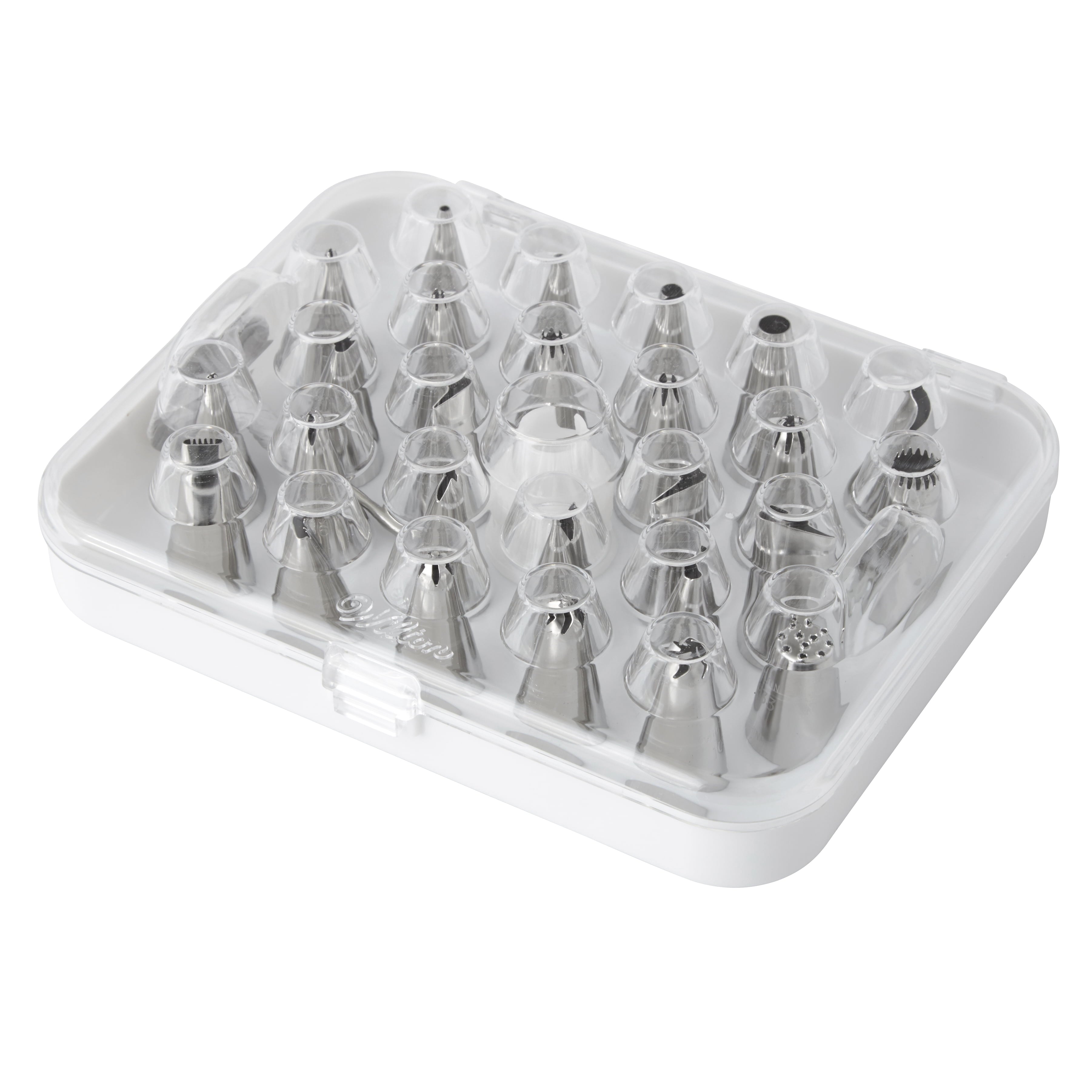 Deluxe Decorating Tip Set, 29-Piece, Stainless Steel and Plastic