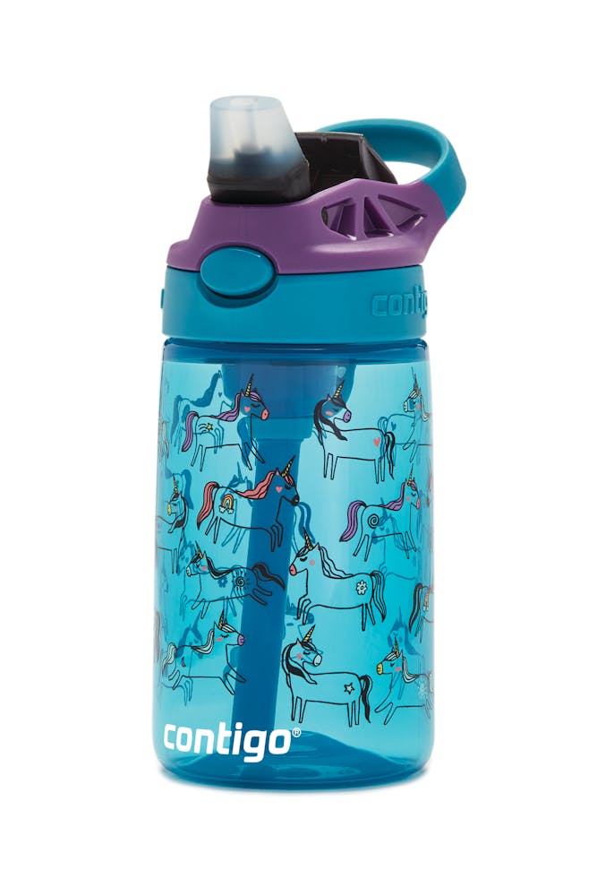 Contigo® Kids Straw Water Bottle with AUTOSPOUT® Lid, 14oz - Unicorns