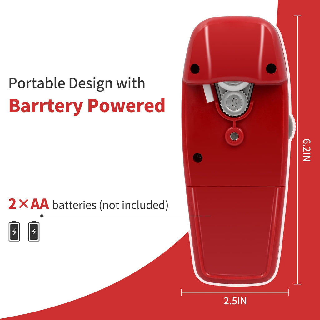Electric Can Opener, One-Touch, Hands-Free Automatic Can Openers for Kitchen, Smooth Edge Safe for Food Prep...