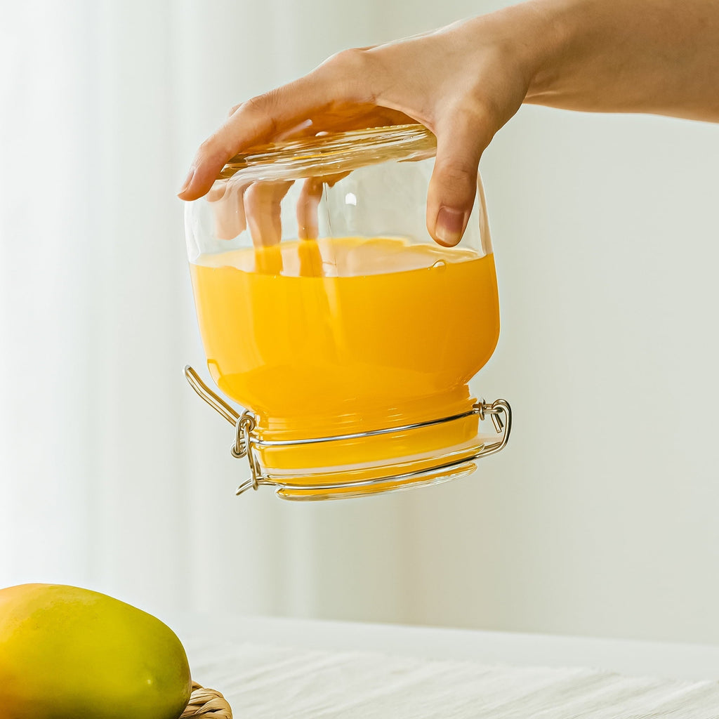 38 oz Glass Food Storage Jar Canister with Locking Airtight Lid, Kitchen Pantry Storage Container