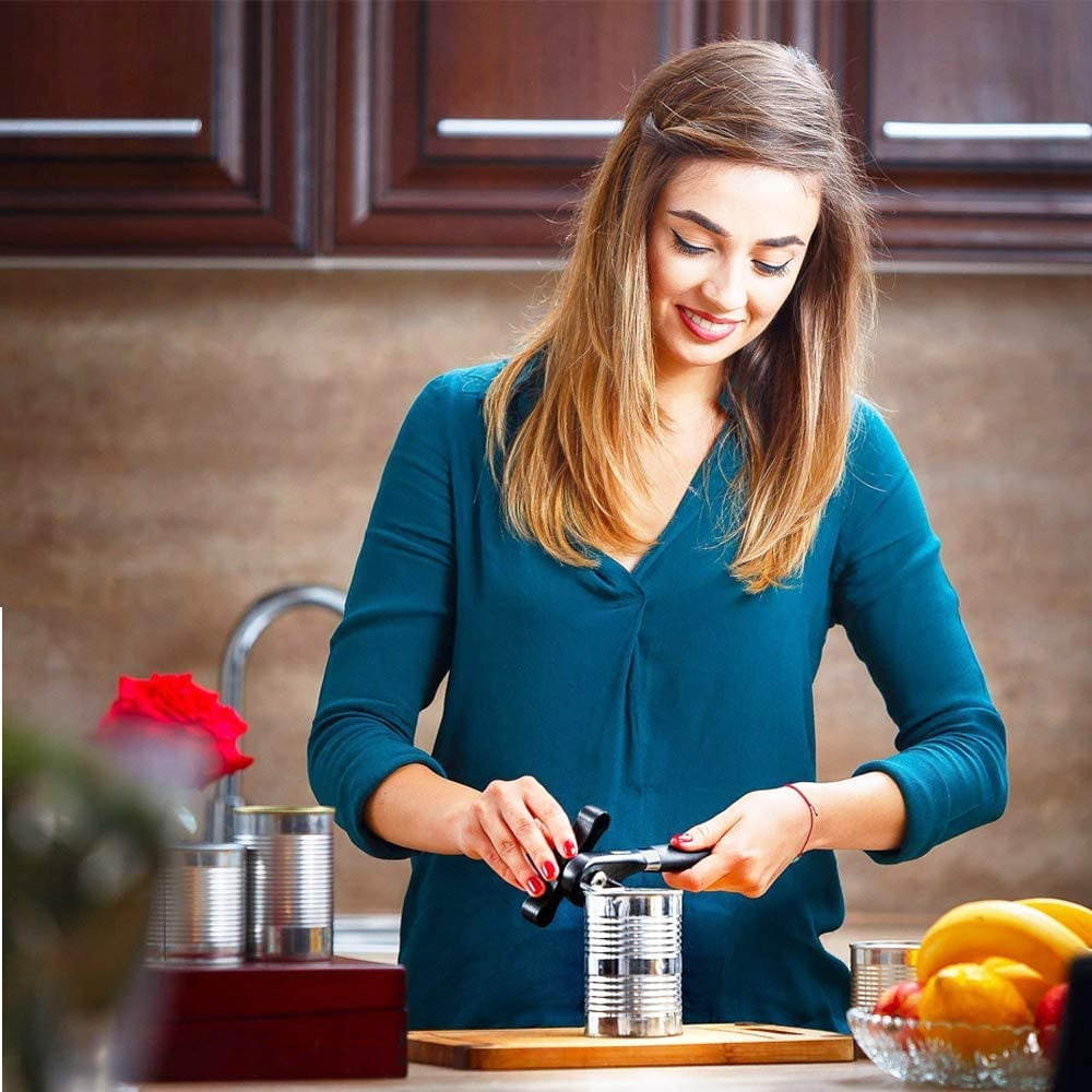 Opener Manual Cutting Opener Safe Smooth Edge Stainless Steel Ergonomic Opener Kitchen Restaurant