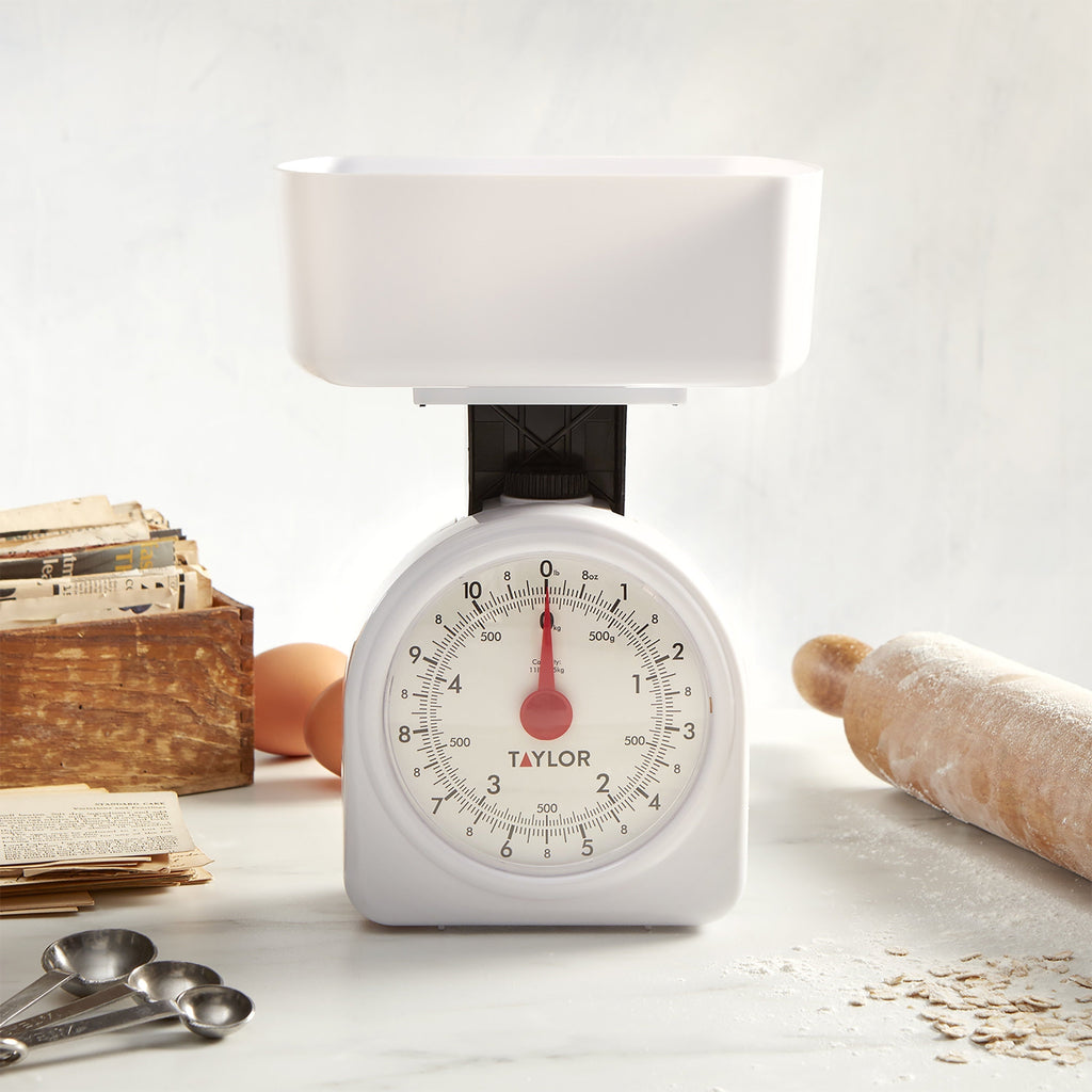 Kitchen Scale and Food Scale in White, Max 11 lbs