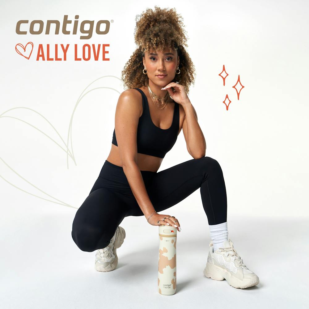 Contigo® x Ally Love Ashland Chill 2.0 Stainless Steel Water Bottle with AUTOSPOUT® Lid, 24oz - Stellar Jay