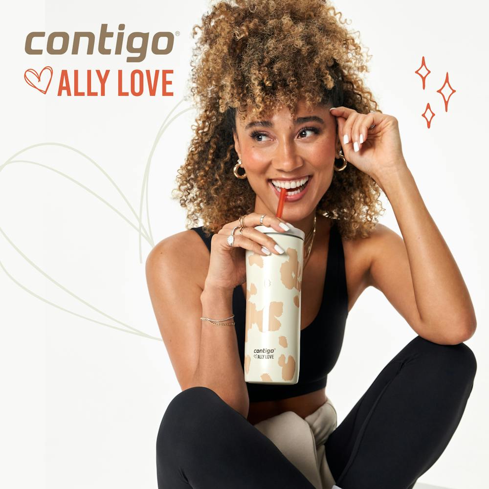 Contigo® x Ally Love Streeterville 2.0 Stainless Steel Tumbler with Straw, 24oz - Oatmilk