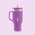 30 oz SnapSeal™ Tumbler (w/ Straw & Handle) - Galactic Champagne