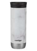Huron Stainless Steel Travel Mug with SNAPSEAL™ Lid, 20oz - White Marble