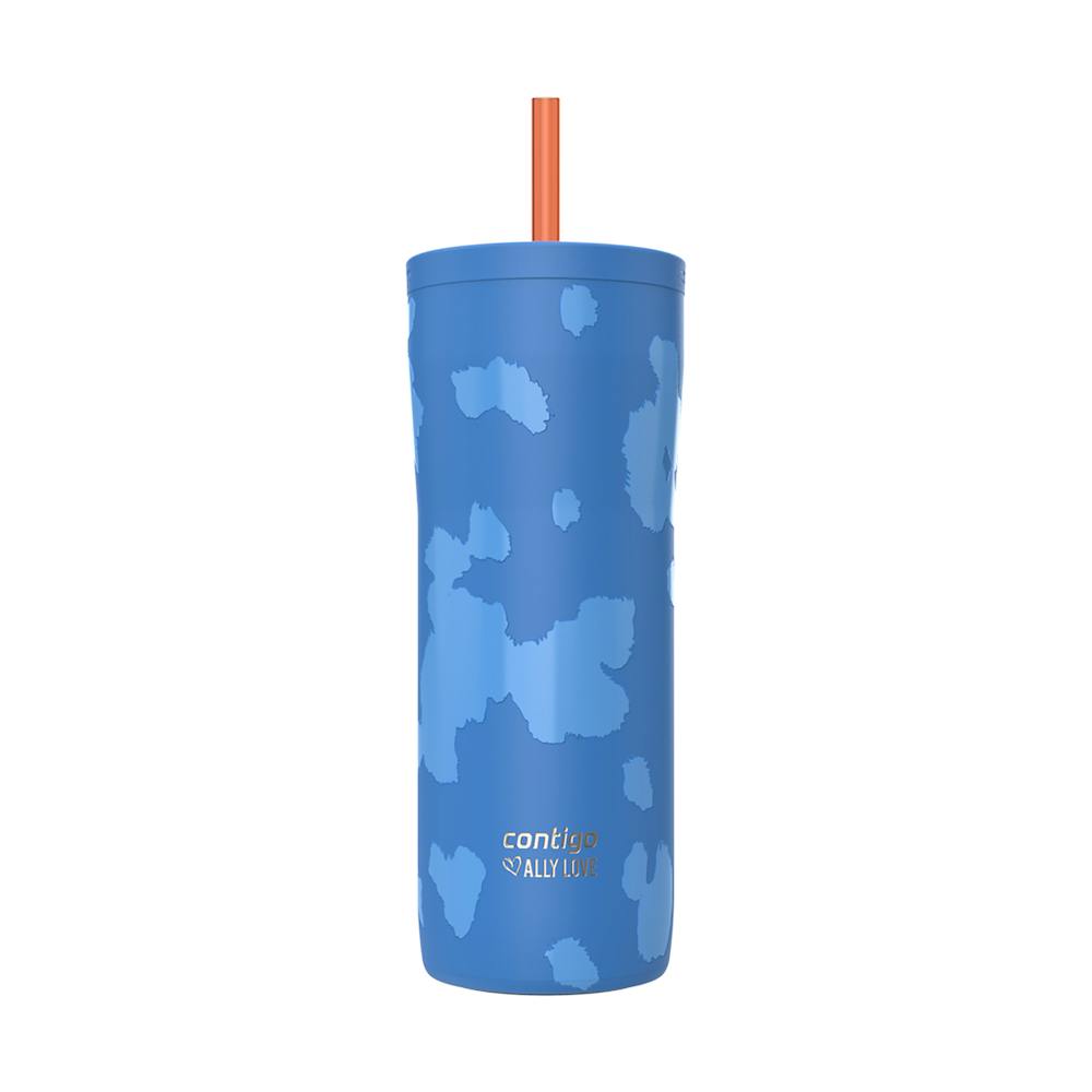 Contigo® x Ally Love Streeterville 2.0 Stainless Steel Tumbler with Straw, 24oz - Stellar Jay