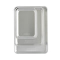 3 Piece Aluminum Bakeware Set with Jelly Roll, Quarter & Eighth Sheet Rectangular Cookie & Baking Sheet Pans