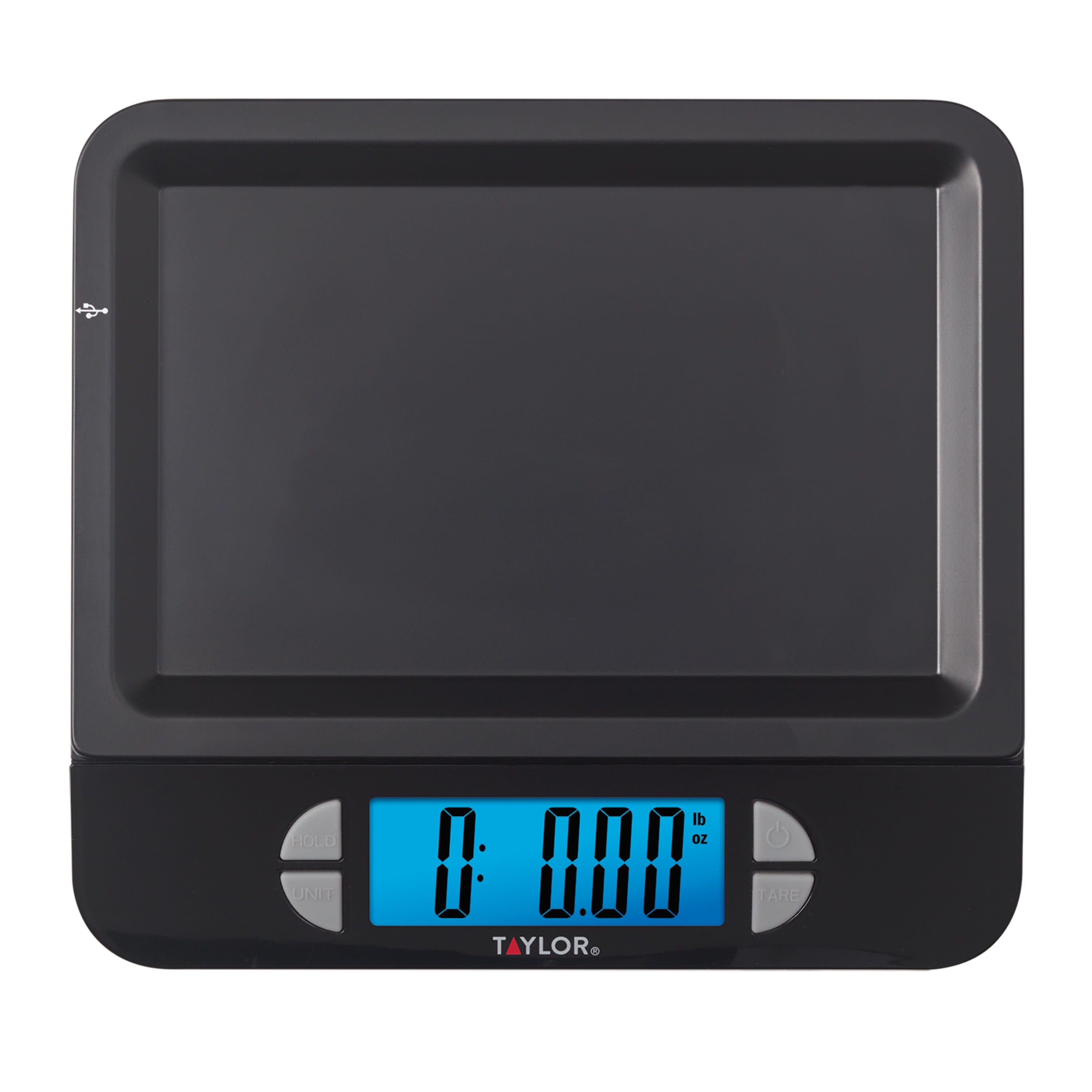 Rechargeable Precision Digital Kitchen Scale and Food Scale, 11 lb. Capacity Black