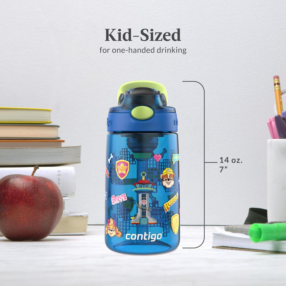 Contigo® Kids Water Bottle with Redesigned AUTOSPOUT® Straw, 14 oz - Dark Blue Aubrey