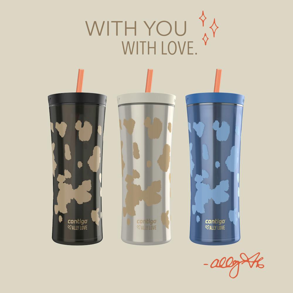 Contigo® x Ally Love Streeterville AUTOCLOSE® Shake & Go® Tumbler, 20oz - Licorice