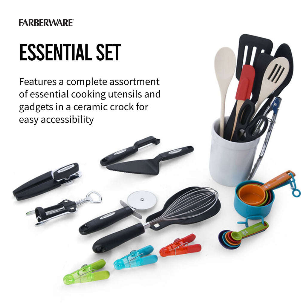 28-Piece Kitchen Utensil & Gadget Set, Multicolor