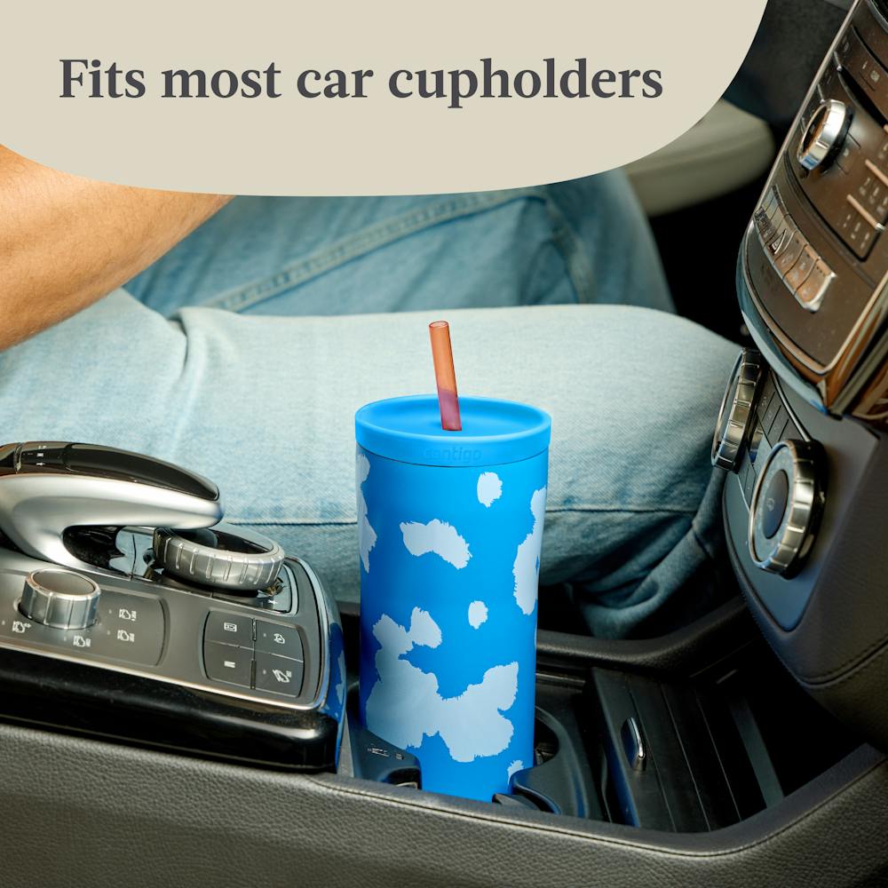 Contigo® x Ally Love Streeterville 2.0 Stainless Steel Tumbler with Straw, 24oz - Stellar Jay