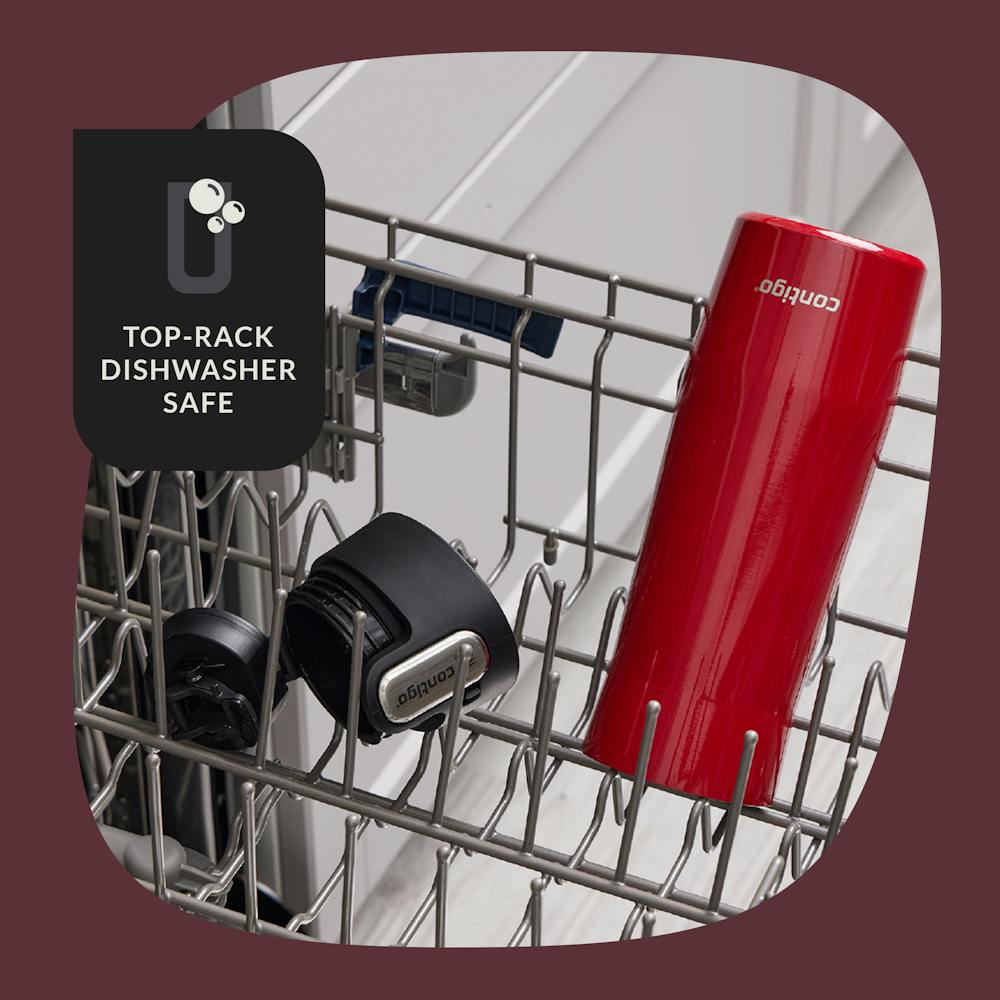 Contigo® West Loop 3.0 Stainless Steel Travel Mug with AUTOSEAL® Lid, 20oz, 2-Pack - Goji Berry Frosted Pearl & Salt Frosted Pearl