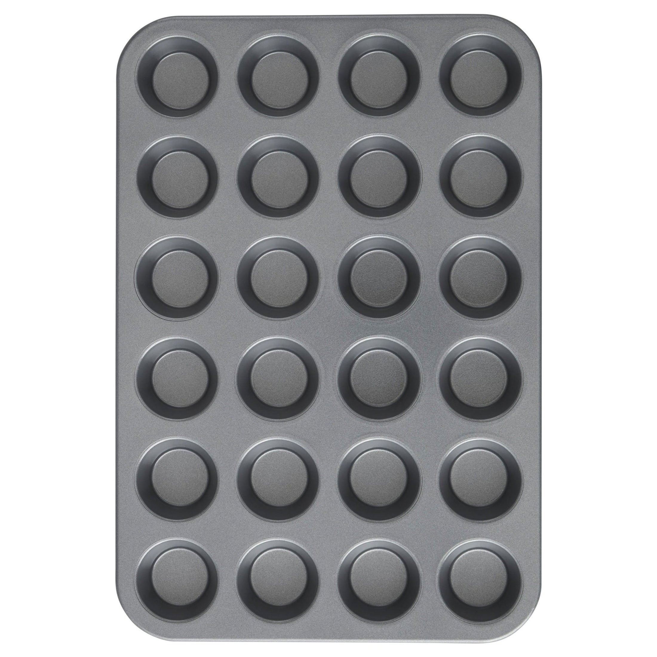 Everyday Non-Stick 24-Cup Mini Muffin Pan Cupcake Tin 14.65" x 9.9" x 0.8", Packaging May Vary