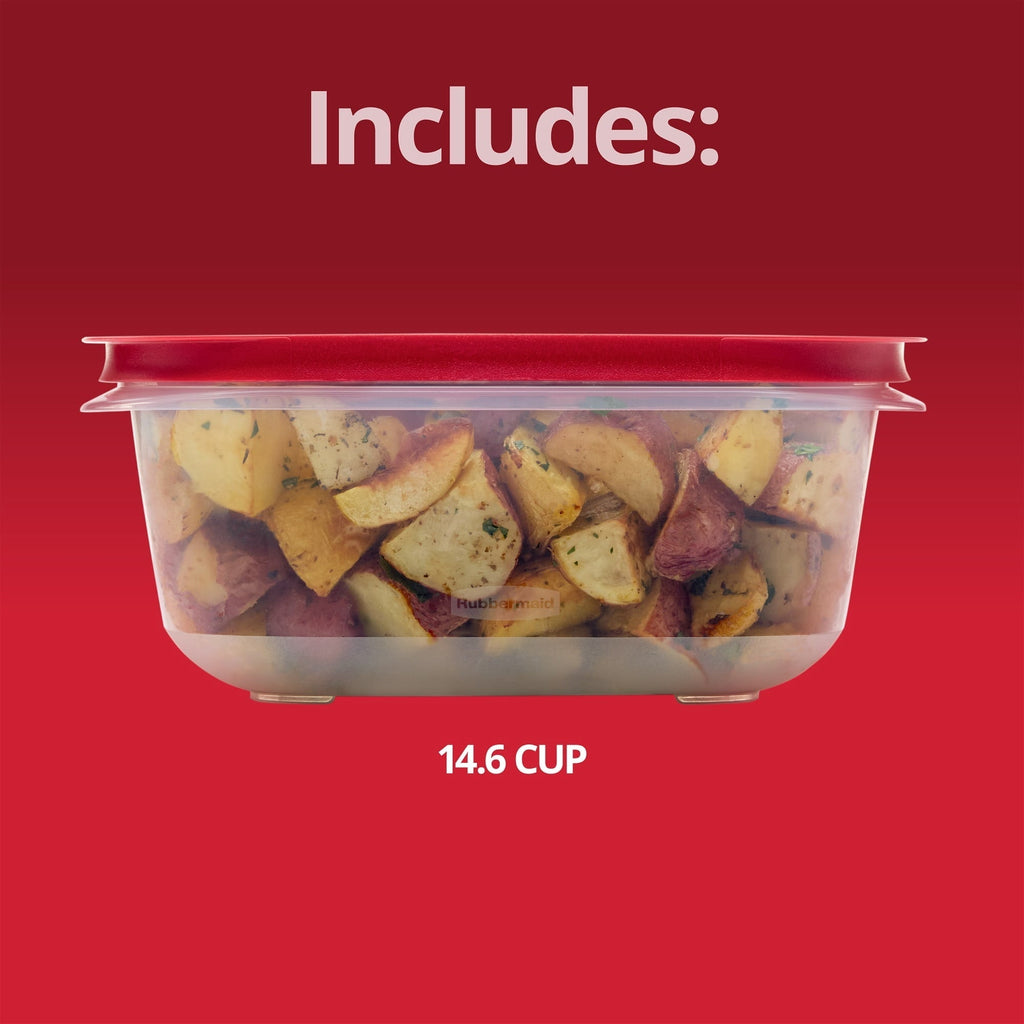 14.66-Cup EasyStore Square Container, Food Storage Container, Food Storage Container with Lids