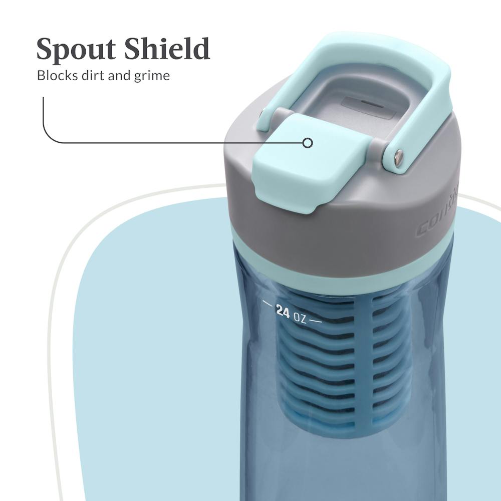 Contigo® Clybourn Freeflow Filtration Tritan Water Bottle with AUTOSEAL® LID, 24oz - Dark Ice