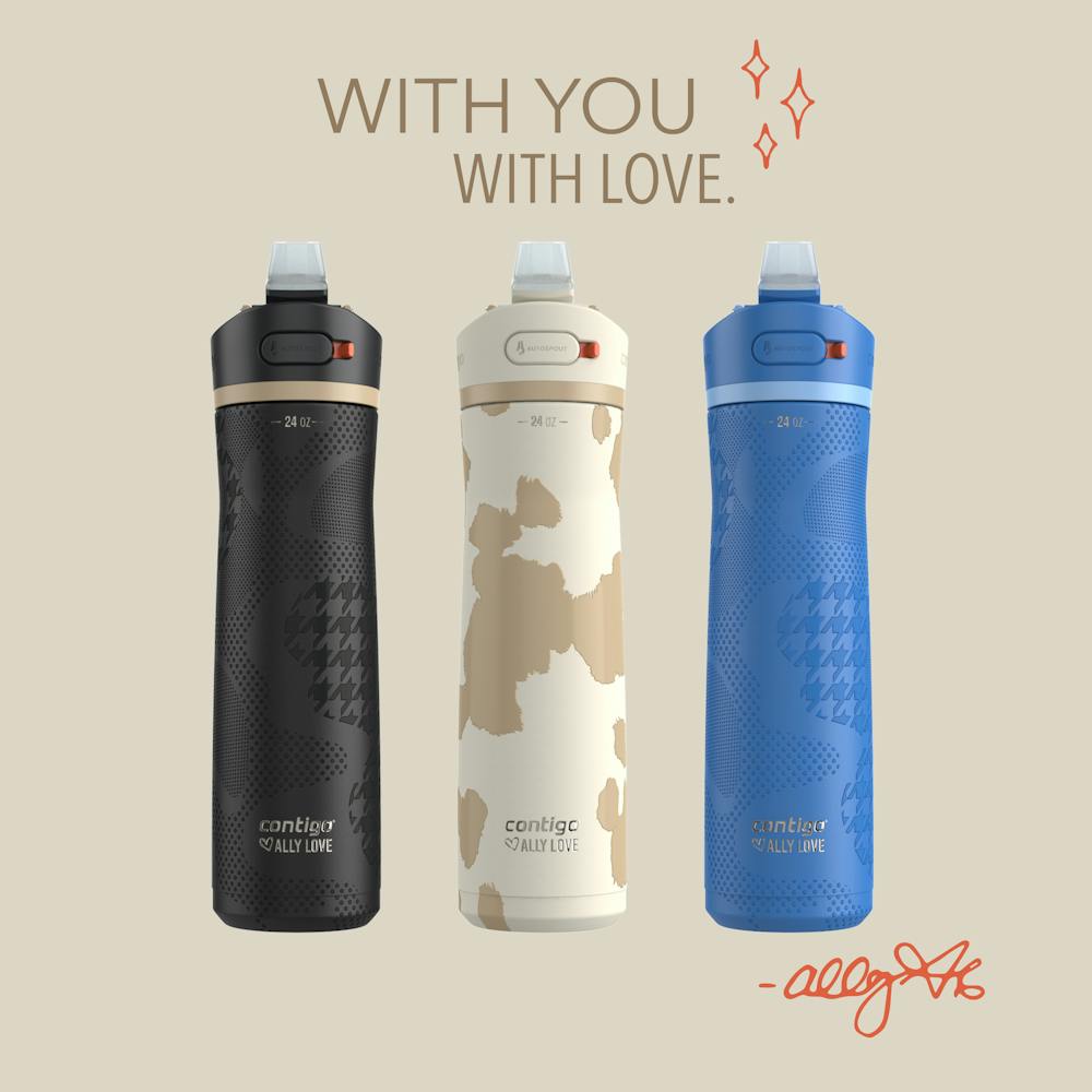 Contigo® x Ally Love Ashland Chill 2.0 Stainless Steel Water Bottle with AUTOSPOUT® Lid, 24oz - Oatmilk