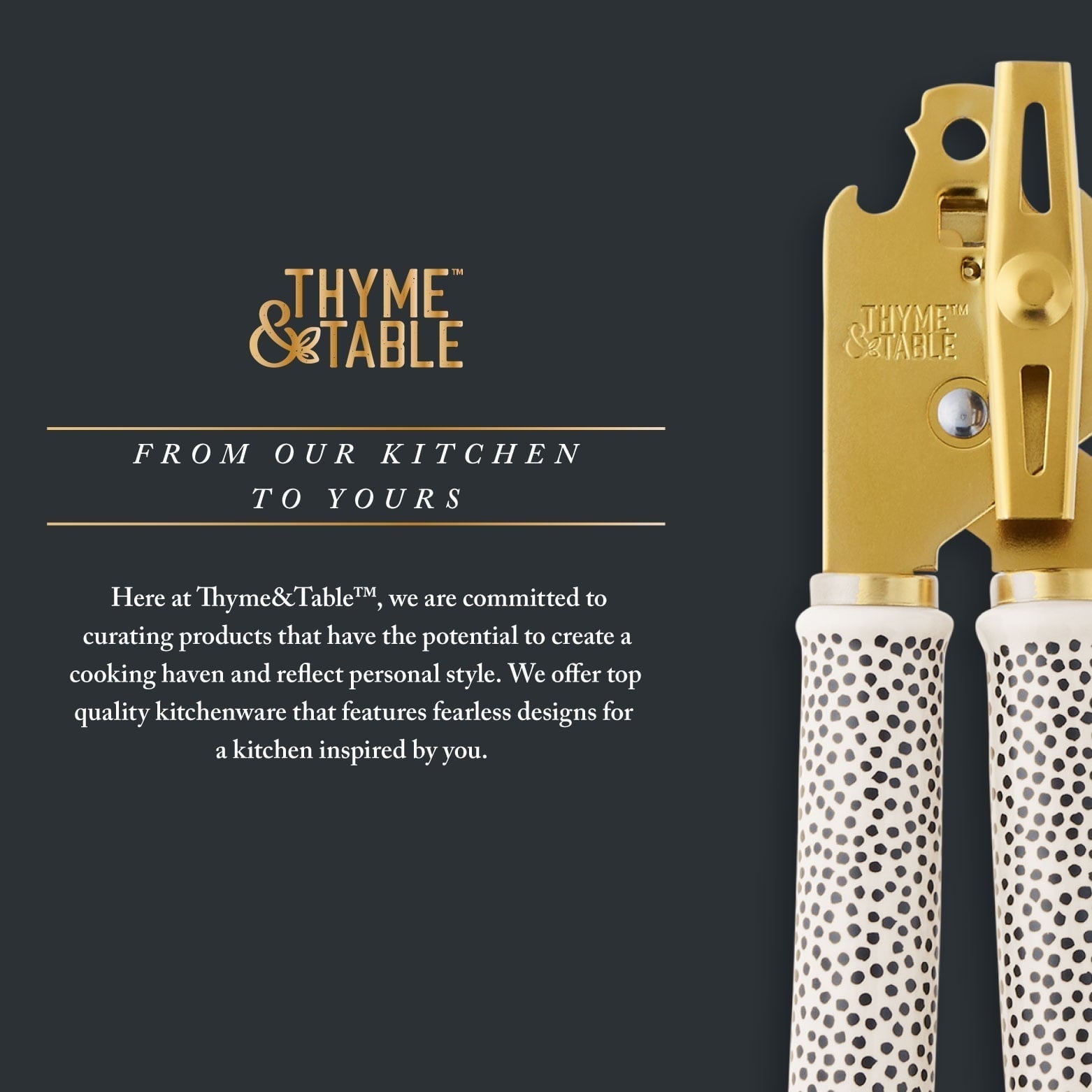 Can Opener with Ceramic Dot Handle