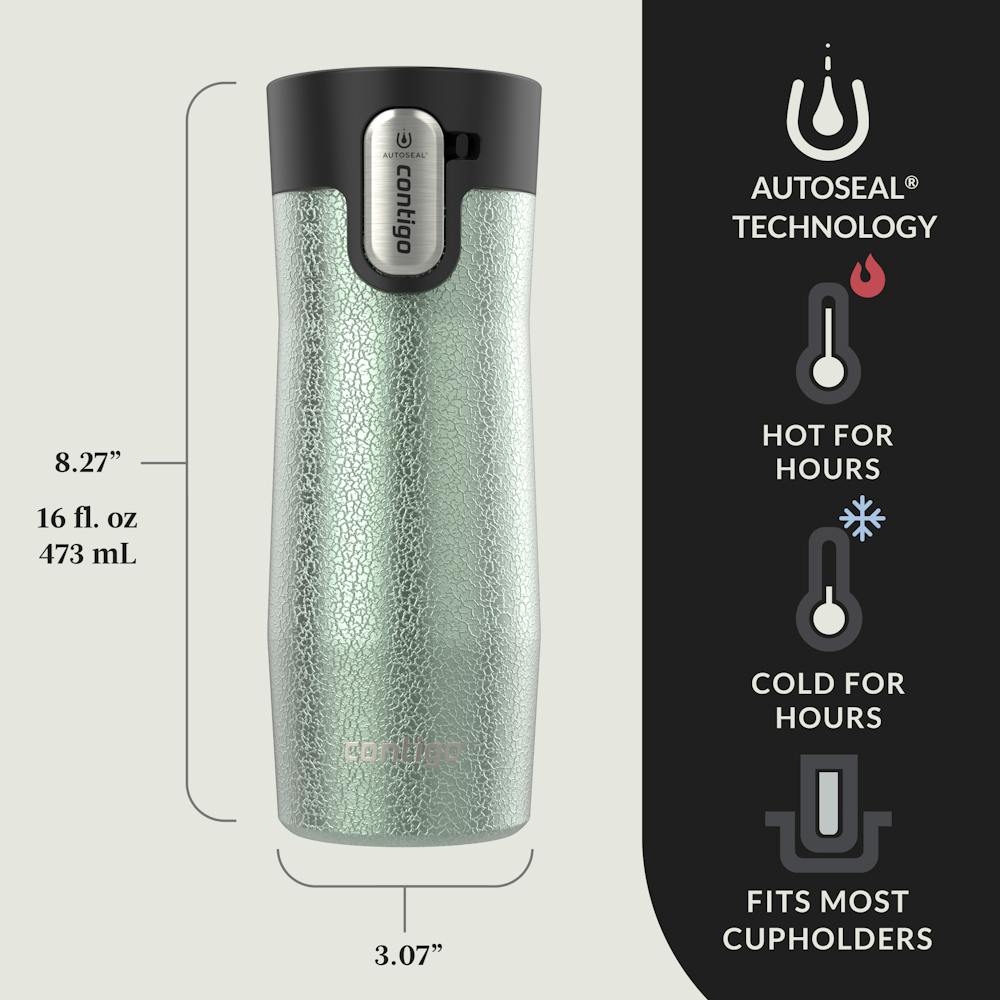 Contigo® West Loop 3.0 Stainless Steel Travel Mug with AUTOSEAL® Lid, 16oz - Crystal Agave